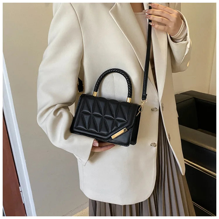 Maxy New Fashion Shoulder Bag Plaid PU Leather Ladies Handbags Designer Crossbody Bags For Women