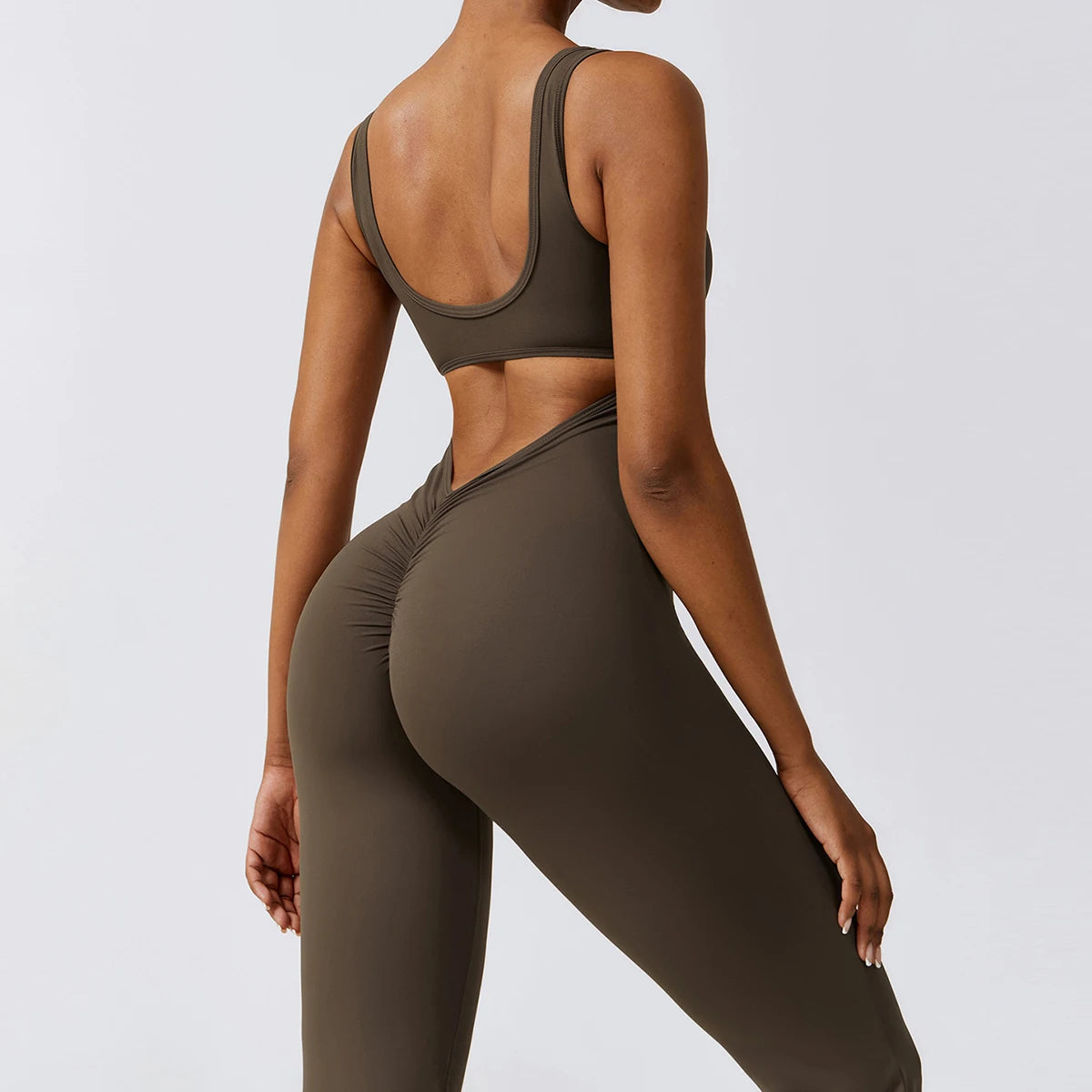 Babs Sexy Back V Jumpsuit Gym Set Women Training Yoga Suit Sportswear Women Sports Jumpsuit Fitness Rompers Stretch Workout Bodysuits