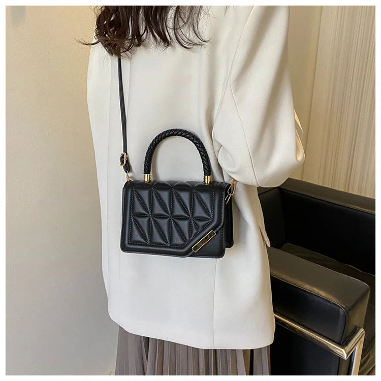 Maxy New Fashion Shoulder Bag Plaid PU Leather Ladies Handbags Designer Crossbody Bags For Women