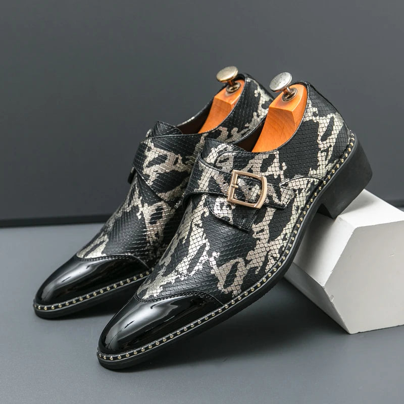 Visco Oxford Dress Fashion Man Business Shoe Handmade Wedding Man Shoe Designer Formal Leather Shoes Luxury Party Prom Formal Shoes