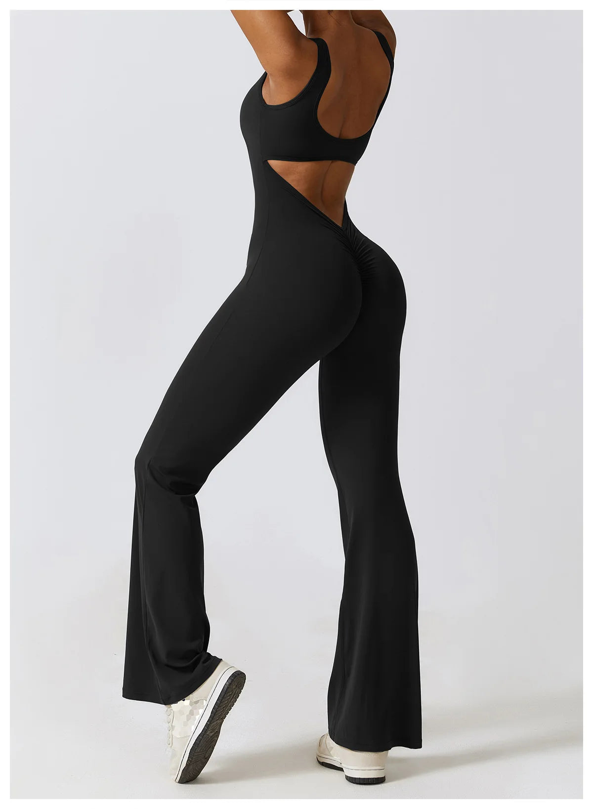 Babs Sexy Back V Jumpsuit Gym Set Women Training Yoga Suit Sportswear Women Sports Jumpsuit Fitness Rompers Stretch Workout Bodysuits