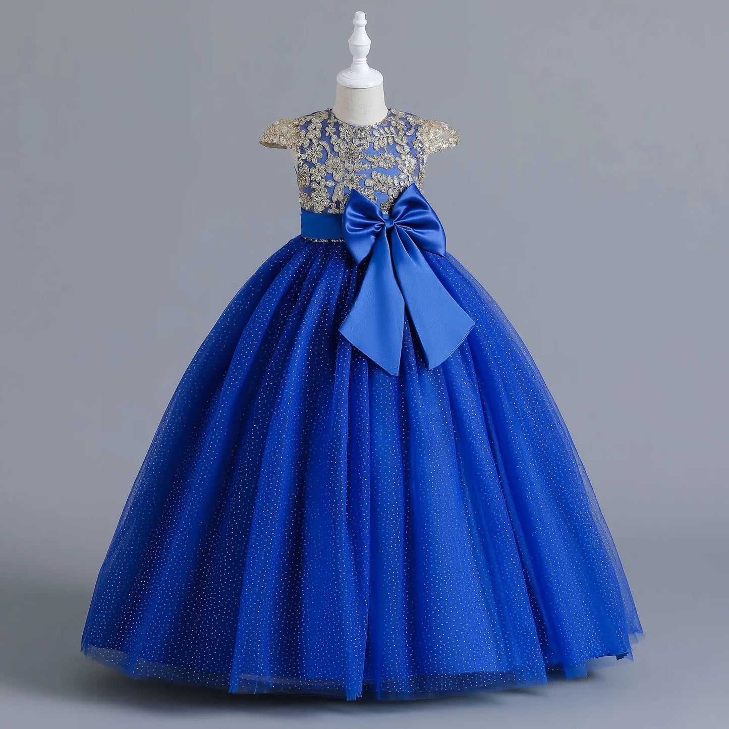 Maxy Girls' Wedding Dress Pompadour Princess Children's Christmas Evening Dresses