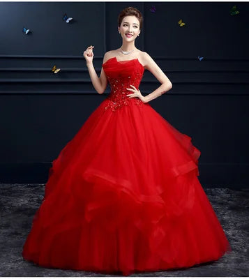 Maxy Customized Formal Evening Dresses Ball Gown Elegant Blue White Strapless Sleeveless Priness Evening Dresses for party New Design