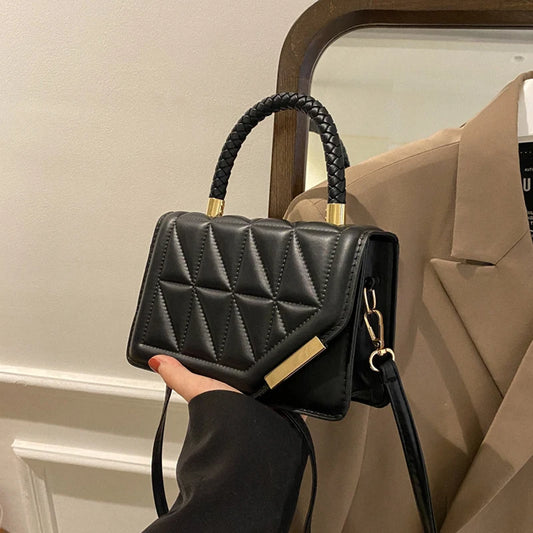 Maxy New Fashion Shoulder Bag Plaid PU Leather Ladies Handbags Designer Crossbody Bags For Women