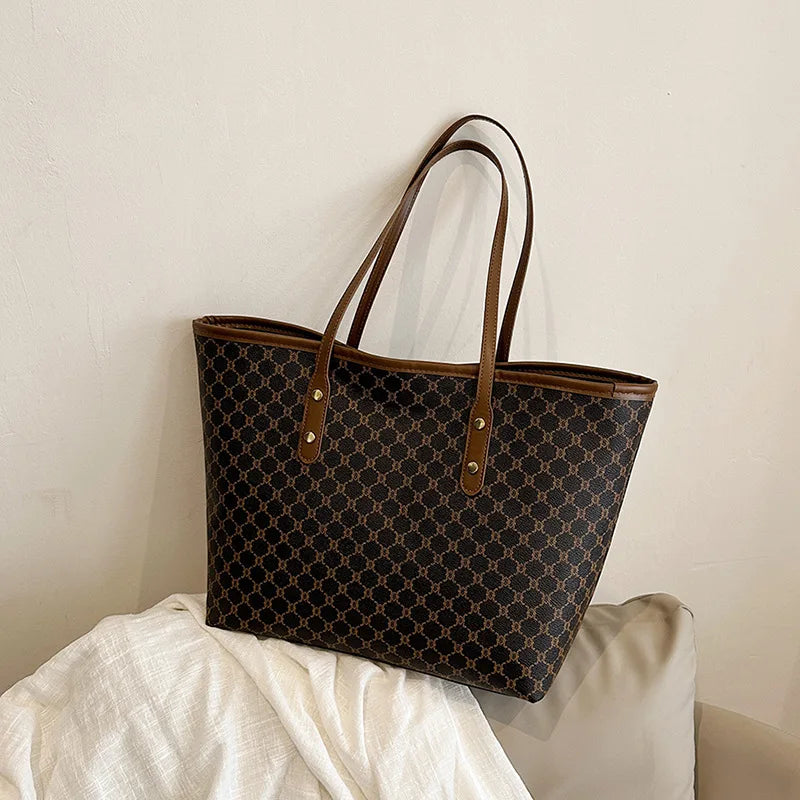 Maxy High End High-capacity Bag For Women, New Trendy Tote Bag, Versatile Commuting Texture Portable Shoulder Bag