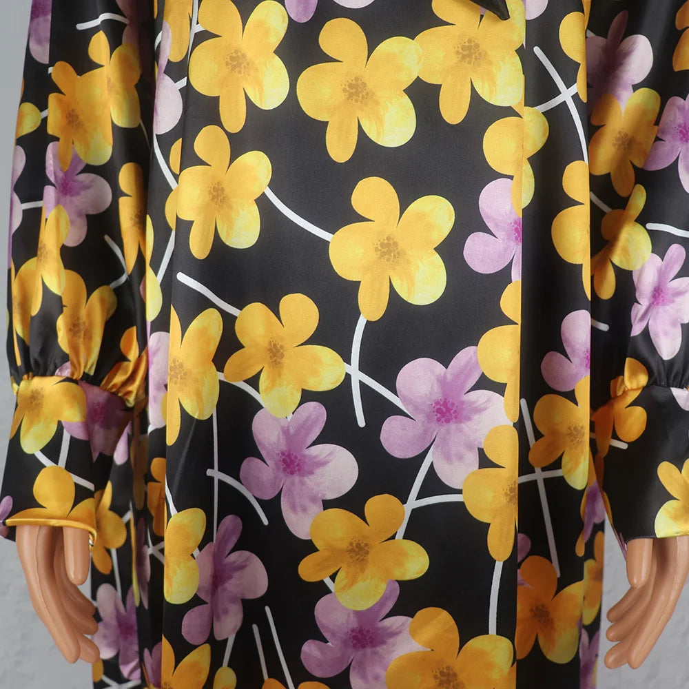 Maxy Smooth Rayon Fabric African Dresses for Woman Printing Dress Plus Size Elegant and Pretty Women's Dresses Female headband