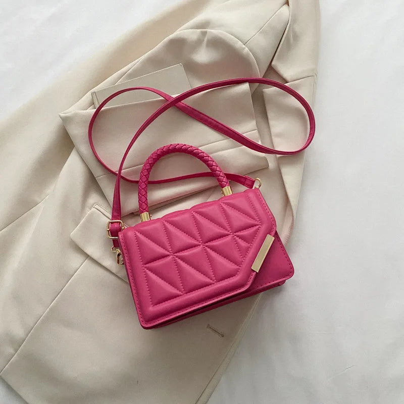 Maxy New Fashion Shoulder Bag Plaid PU Leather Ladies Handbags Designer Crossbody Bags For Women