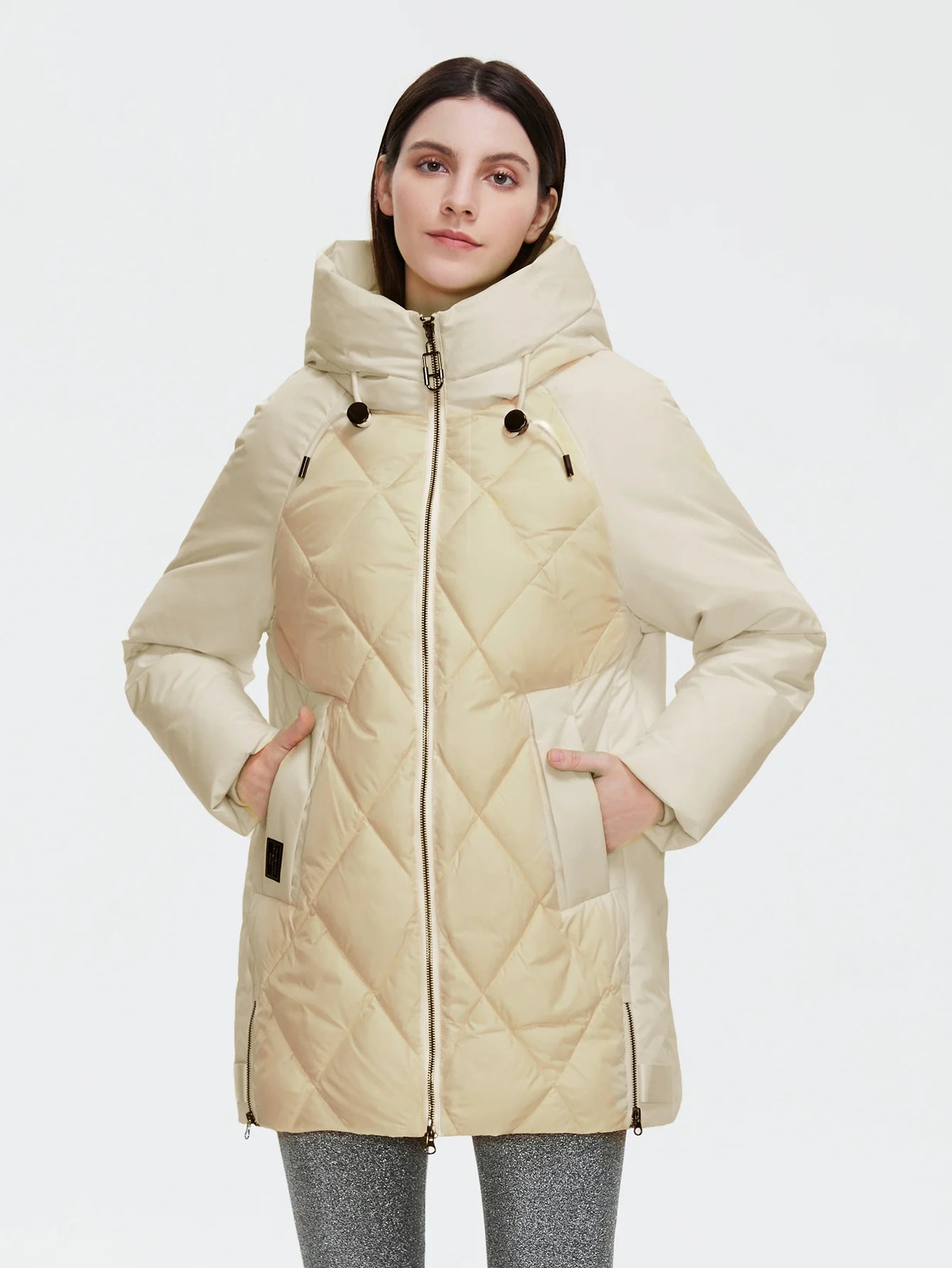 Gracy Jacket Women's Plus Size Collection Warm Jacket Mid-length Grace With Unusual Design Women Coats brand Parka 8198