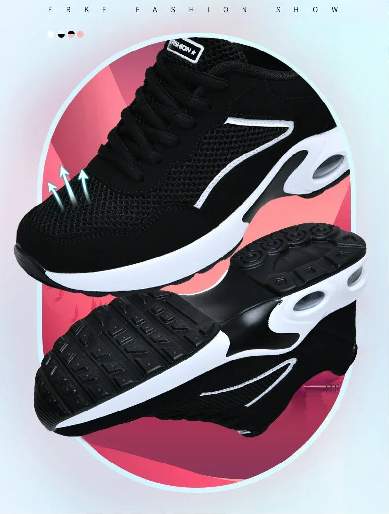 Maxy Women Casual Shoes Mesh Breathable Vulcanized Shoes Woman Autumn Fashion Comfortable Sneakers Women Mesh Casual Sports Sheos