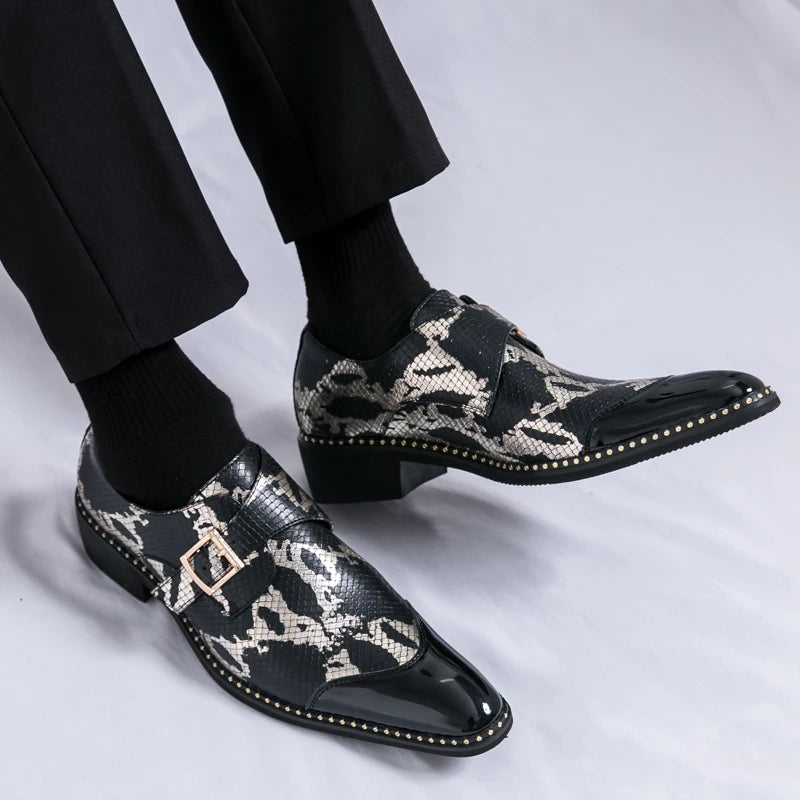 Visco Oxford Dress Fashion Man Business Shoe Handmade Wedding Man Shoe Designer Formal Leather Shoes Luxury Party Prom Formal Shoes