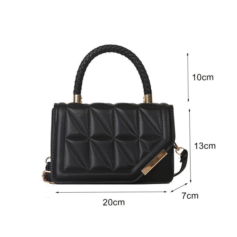 Maxy New Fashion Shoulder Bag Plaid PU Leather Ladies Handbags Designer Crossbody Bags For Women