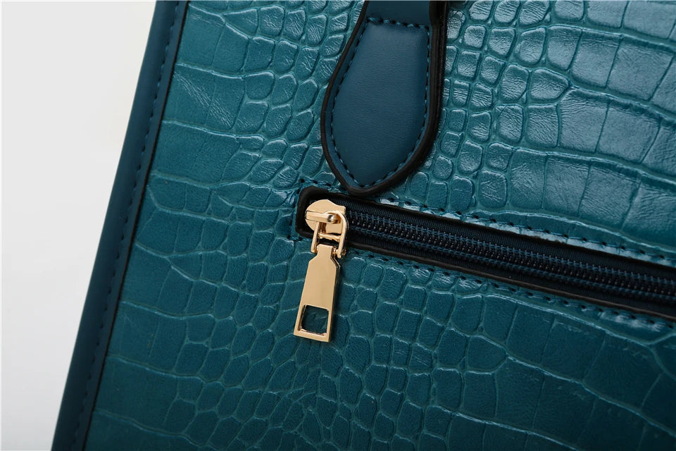 Maxy Luxury Crocodile Pattern Handbag Women Large Tote Shoulder Bags Designer Fashion Alligator Leather Crossbody Bag Ladies Handbags