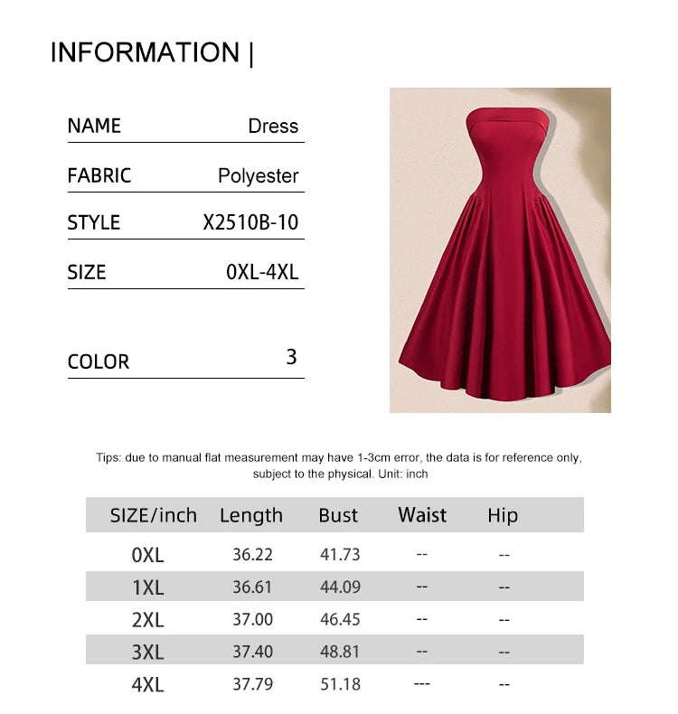 Maxy Plus Size Women's Summer New Sleeveless Breasted Sexy Evening Dresses Dresses Polyester Material