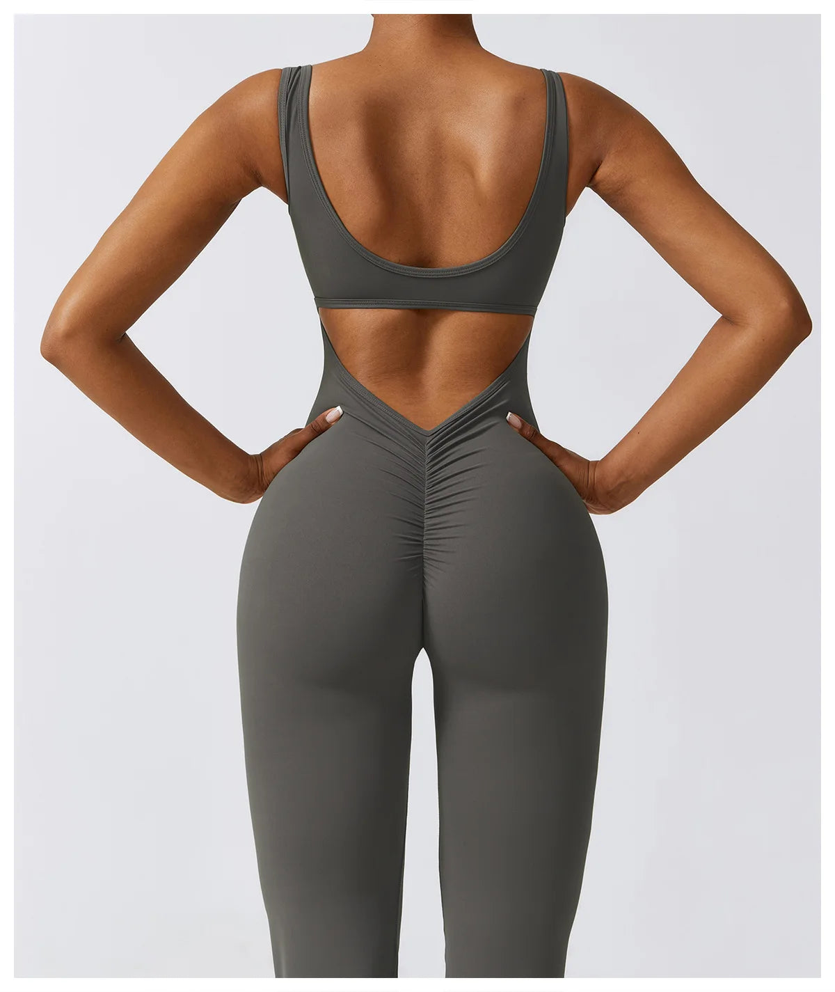 Babs Sexy Back V Jumpsuit Gym Set Women Training Yoga Suit Sportswear Women Sports Jumpsuit Fitness Rompers Stretch Workout Bodysuits