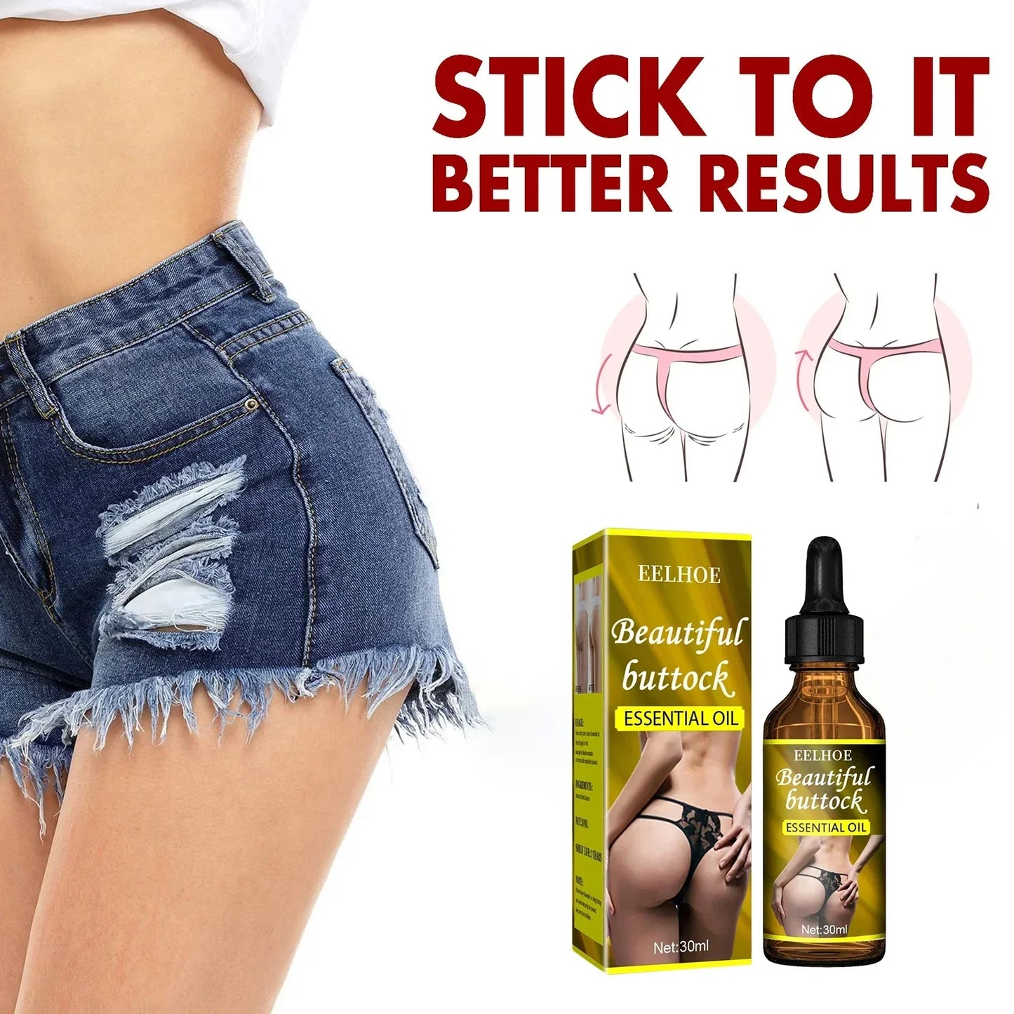 Maxy Buttock Essential Oils Fast Growth Butt Enhancer Breast Enlargement Body Sexy Care For Women Hip Lift Butt Enhancement Oils