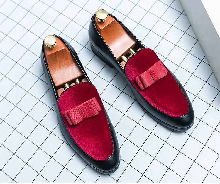 Visco Good Quality British Style Shoes Men Casual Leather Business Shoes 2025 Men's Dress Shoes Bow Tie Formal Leather Large Size 48