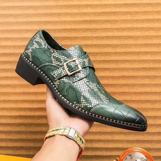 Visco Oxford Dress Fashion Man Business Shoe Handmade Wedding Man Shoe Designer Formal Leather Shoes Luxury Party Prom Formal Shoes