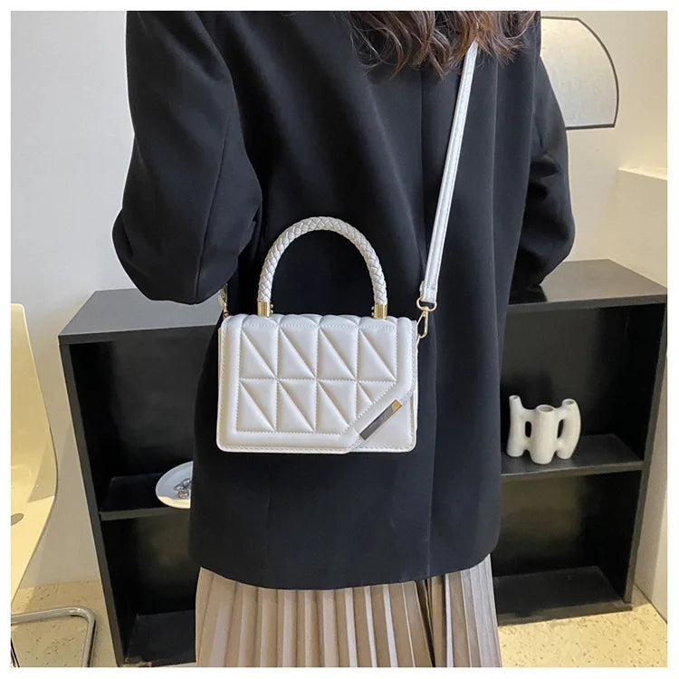 Maxy New Fashion Shoulder Bag Plaid PU Leather Ladies Handbags Designer Crossbody Bags For Women