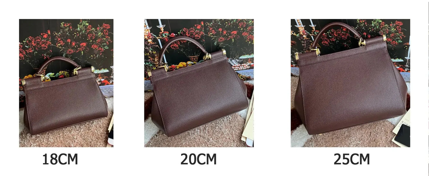 Maxy New Handprint Cowhide Bags For Women Luxury Designer Shoulder Bag Fashion Ladies Handbags