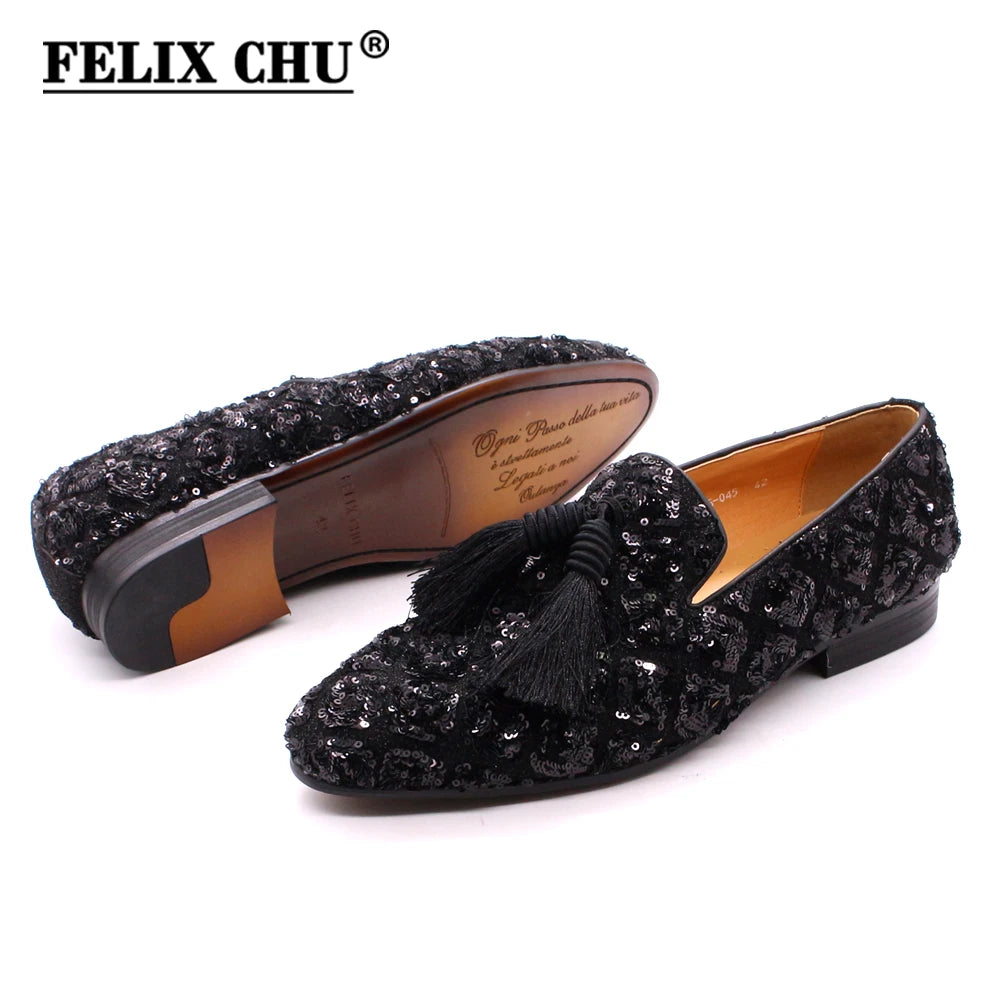Maxy Fashion Designer Spring Summer Men's Tassel Loafers Wedding Casual Shoes Black Red Luxury Brand Men's Dress Fashion Shoes for Men