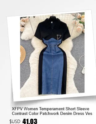 Amay Women High Waist Printing A-line Pleated Dresses V-Neck Long Sleeved Lightweight Spring Summer SM10792