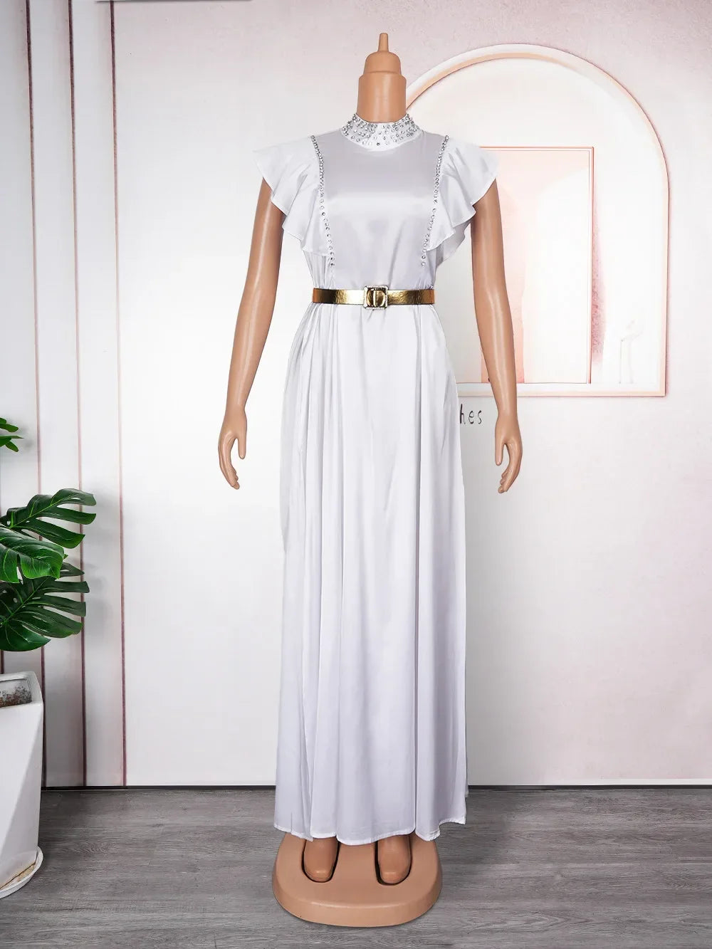Babs Elegant Dresses For Women Summer Fashion Sleeveless Wedding Party Long Dress Plus Size Evening Gown Ladies Clothing