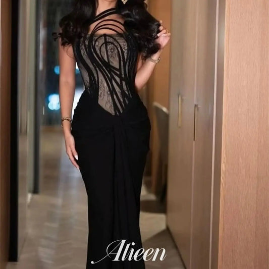 Maxy Aileen Customized Elegant Evening Dresses for Women Luxury Evening Dresses 2025 New Black Wedding Dress Special Occasions Prom