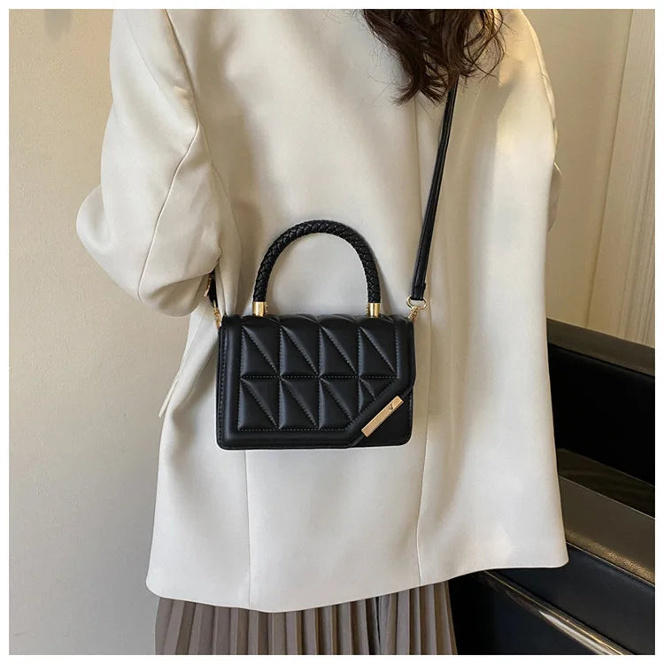 Maxy New Fashion Shoulder Bag Plaid PU Leather Ladies Handbags Designer Crossbody Bags For Women