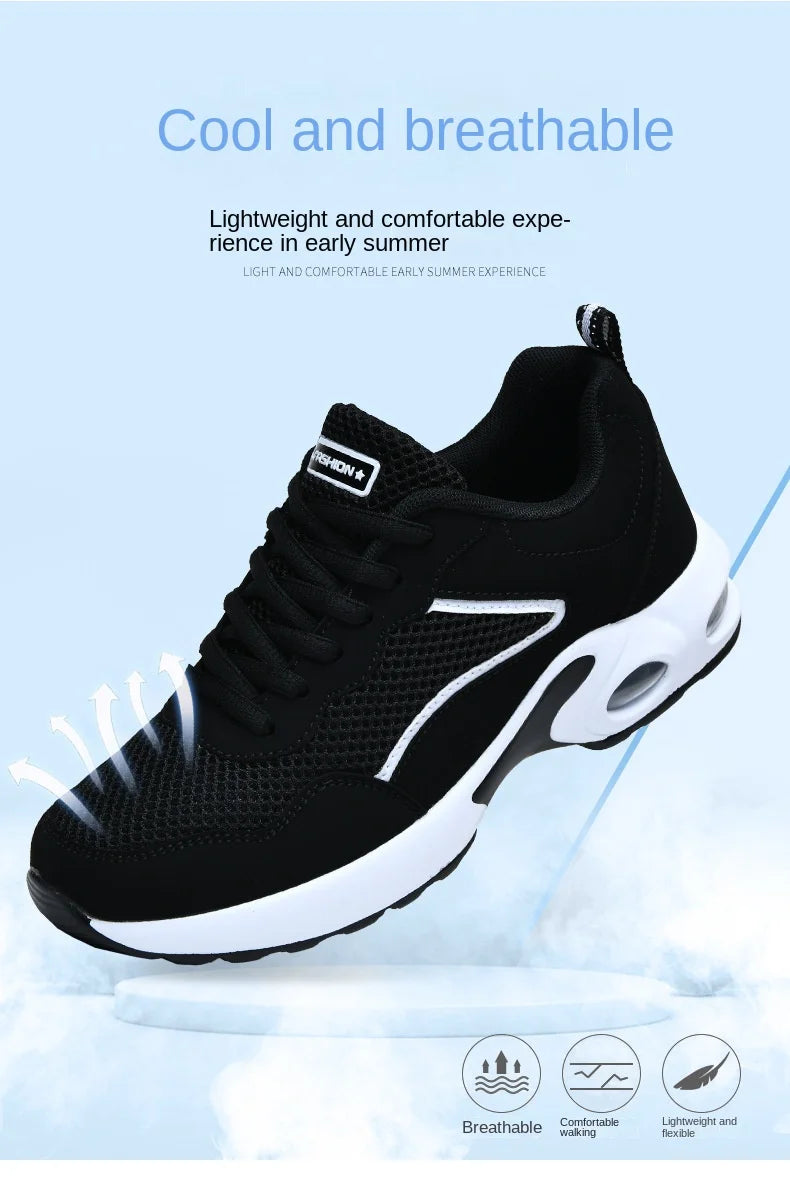 Maxy Women Casual Shoes Mesh Breathable Vulcanized Shoes Woman Autumn Fashion Comfortable Sneakers Women Mesh Casual Sports Sheos