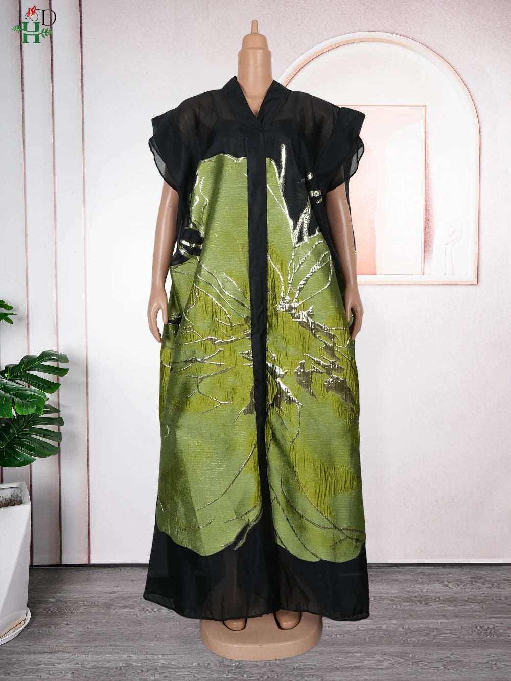 Maxy H&D Plus Size African Dresses For Women New Dashiki Ankara Turkey Outfit Gown 2 Pieces Summer Party Dress Jacquard fabric