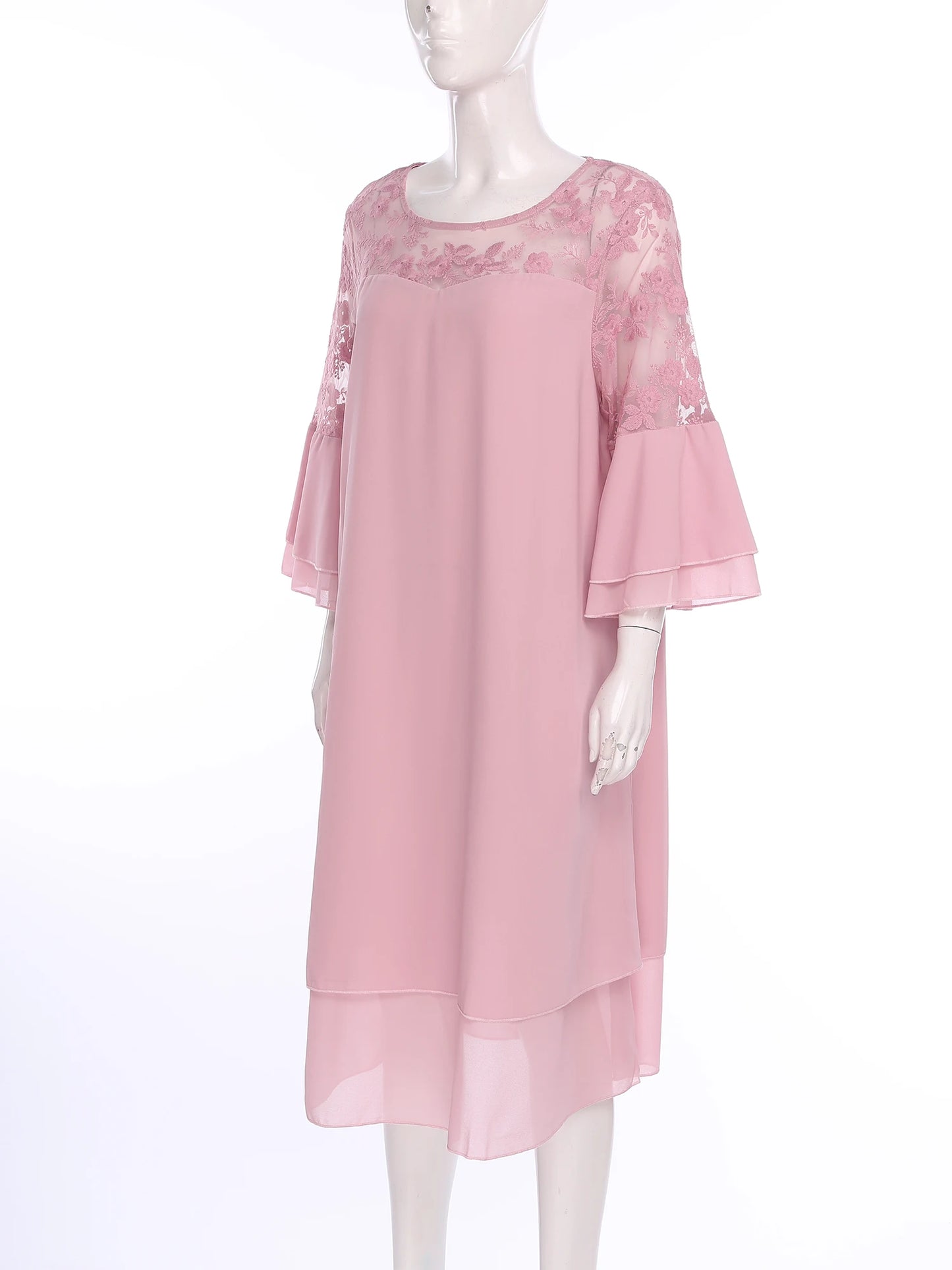 Maxy Women Holiday Dress Summer Evening Cocktail Gown Woman Elegant Pageant Holiday Festival Costumes Lace Embroidery Party Dresses