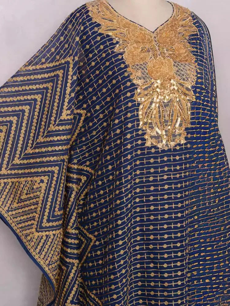 Maxy Evening Dress Women Dashiki Muslim Fashion Abaya African Clothes Robe Marocaine Luxury Dubai Kaftan Dress Vetement Plus Size