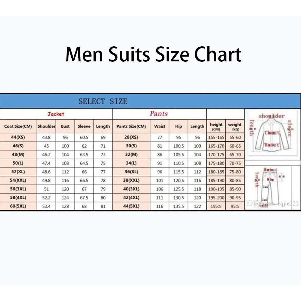 Visco Elegant Purple Men's Suits Formal Wedding Groom Outfits 3 Piece Jacket Pants Vest Male Clothing Full Sets Luxury Blazer Terno