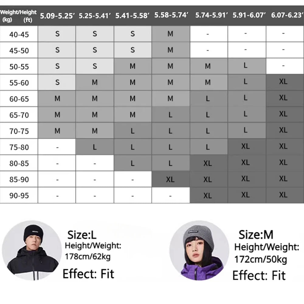 Amay New Couple Skiing Suit Snow Warm Clothes Women Outdoor Ski Sport Jacket Pants Set Man Winter Windproof Snowboard Tracksuit