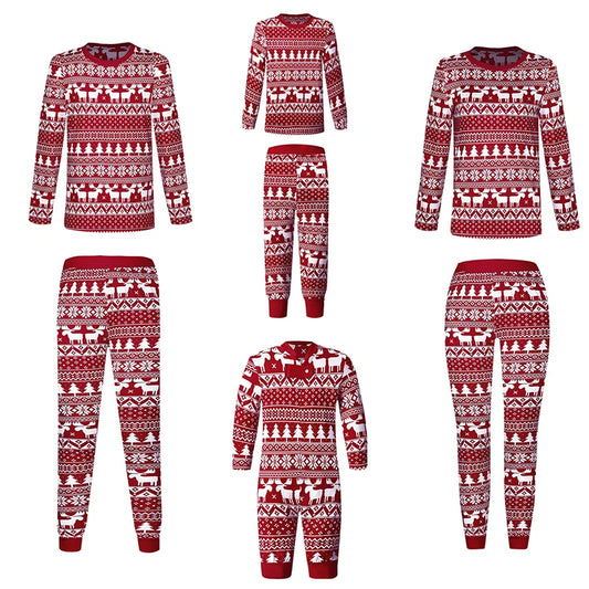 Maxy Christmas Pajamas Set Family Matching Outfits Adult Mother and Daughter Father Son Xmas Pyjamas Mommy And Me Pjs Clothes