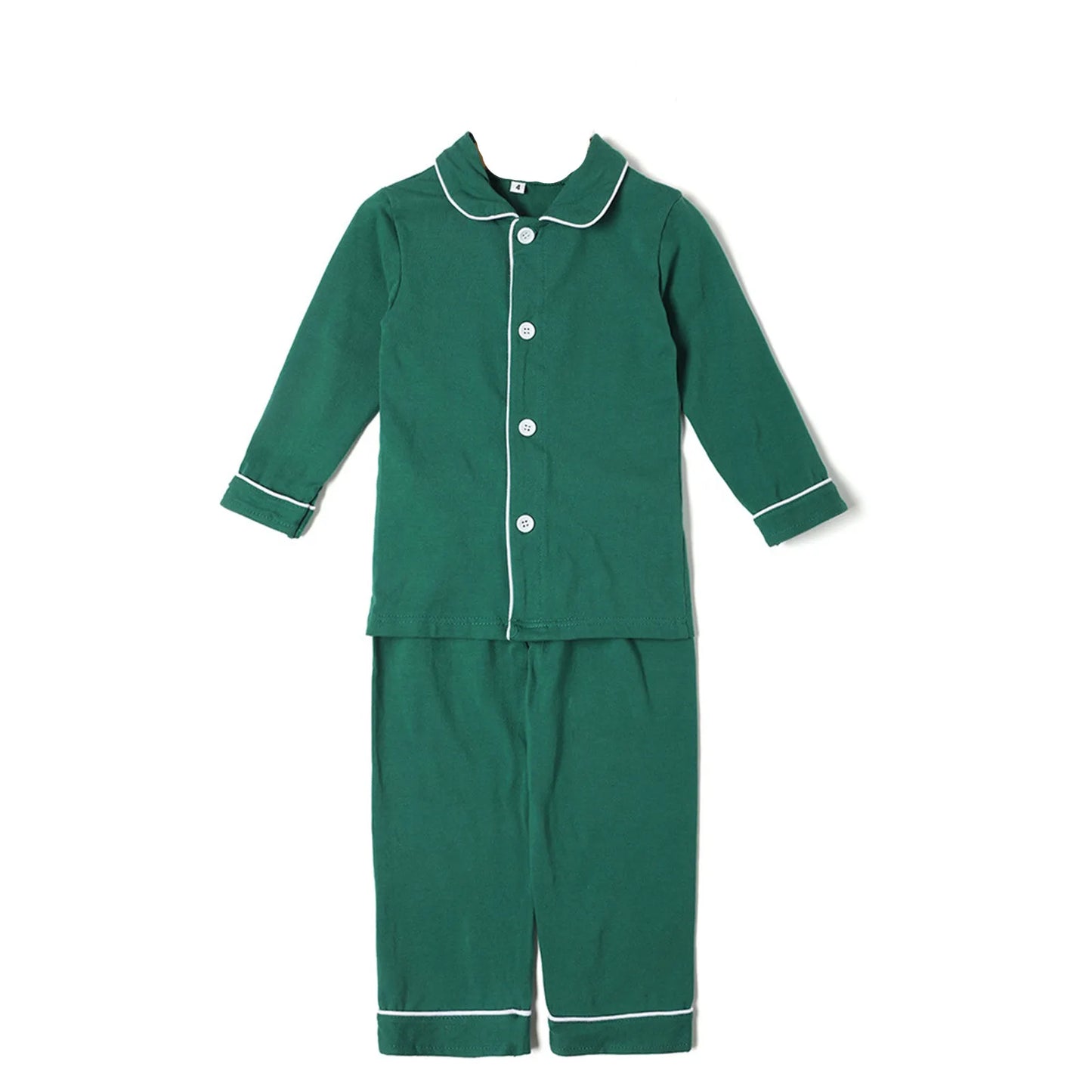 Momsey 2024 Baby Boys Girls Sibling Pajamas Matching Family Christmas Pajamas Sets Children Red Green Kids Lapel Cardigan Christmas PJS