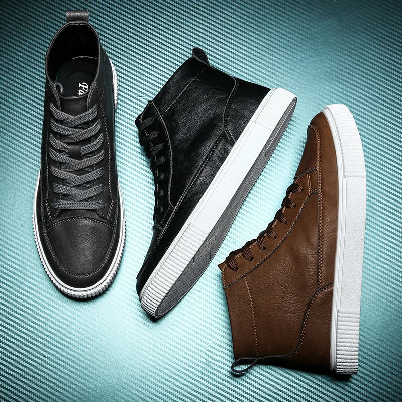 Visco High Quality Lightweight Non-slip Mans Boots Autumn New Men's Casual Shoes Fashion Comfortable Breathable Business Shoes 44