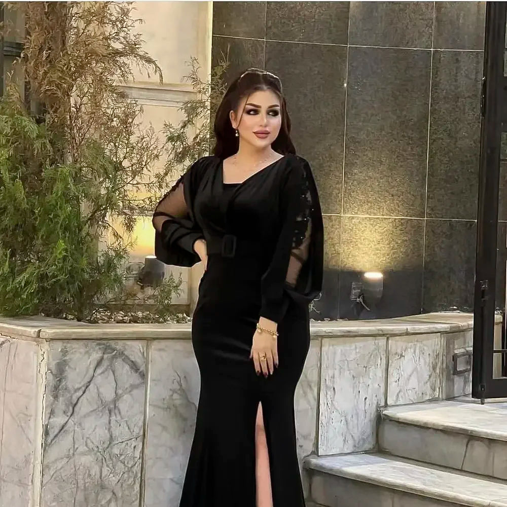 Elegant Evening Dress African Women Dubai Turkey Muslim Kaftan Hijab Wedding Party Birthday Dresses Multi-style Ladies Clothing