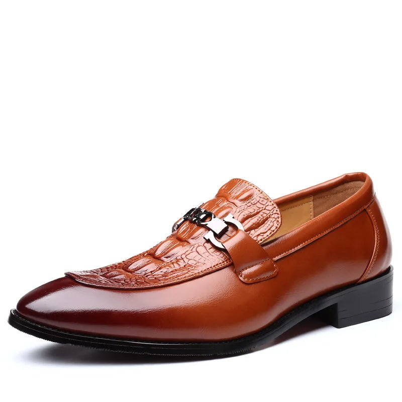 Amay Crocodile Shoes Black Business Shoes Men Oxford Leather Suit Shoes Men Italian Formal Dress Sapato Social Masculino Mariage Shoes