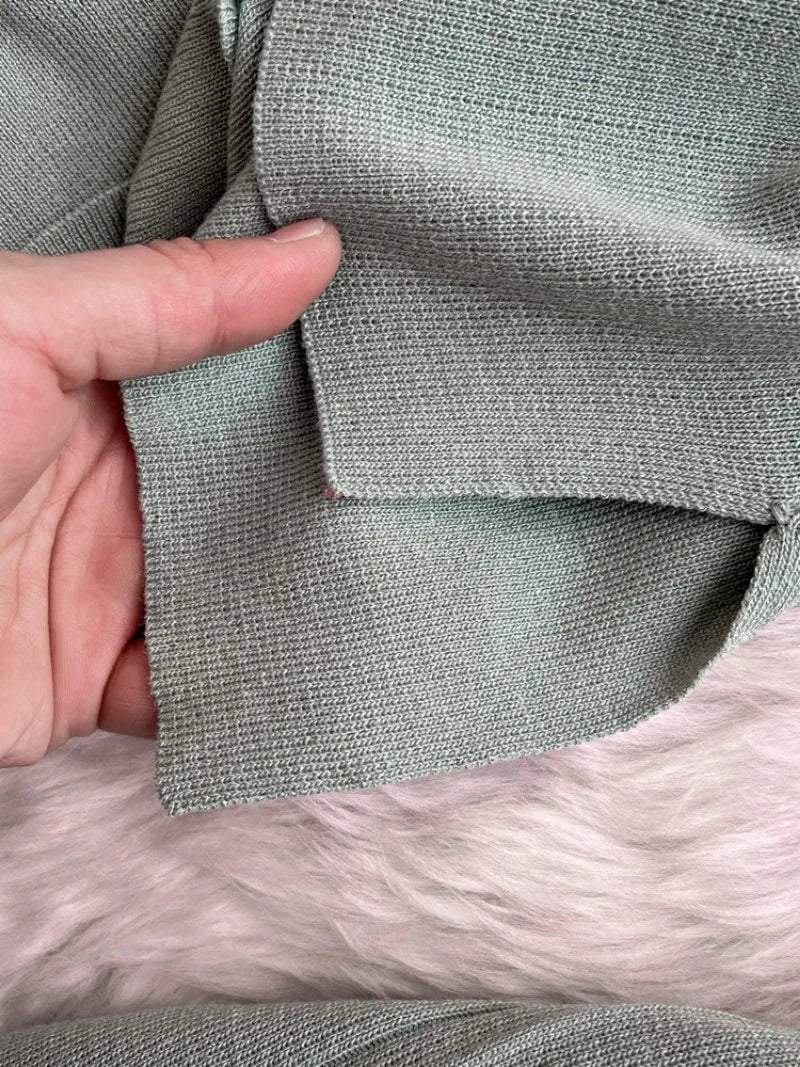 Maxy Fashion Pants Suit Women Korean-style Loose O Neck Knitted T-shirts Tops High Waist Straight Wide-leg Pants Women Two-piece Sets