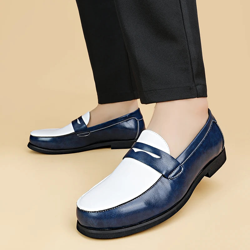 Visco Four Seasons Men Business Loafers Men Casual Versatile Shoes Comfortable Fashionable Small Leather Shoes Social Shoes Men