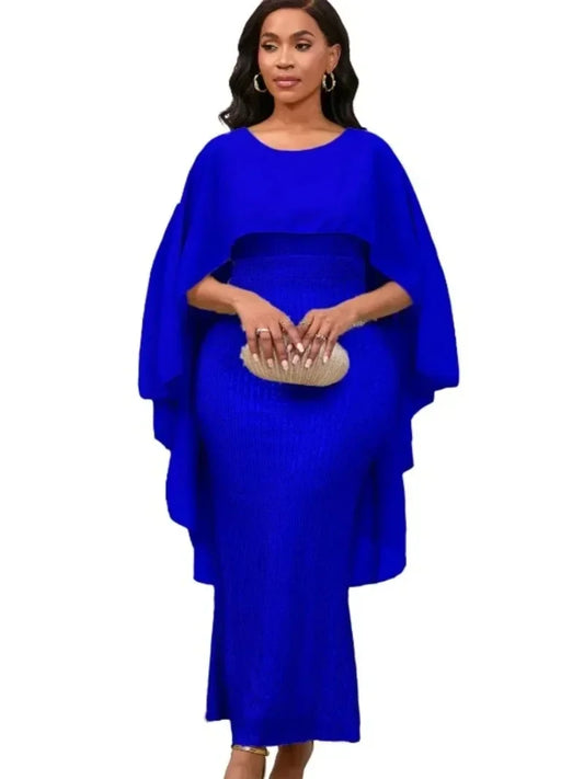 Amay Party Dresses For Women Dashiki Ankara Turkey Wedding Evening Gown Sexy Bodycon Maxy Long Dress Africa Clothes