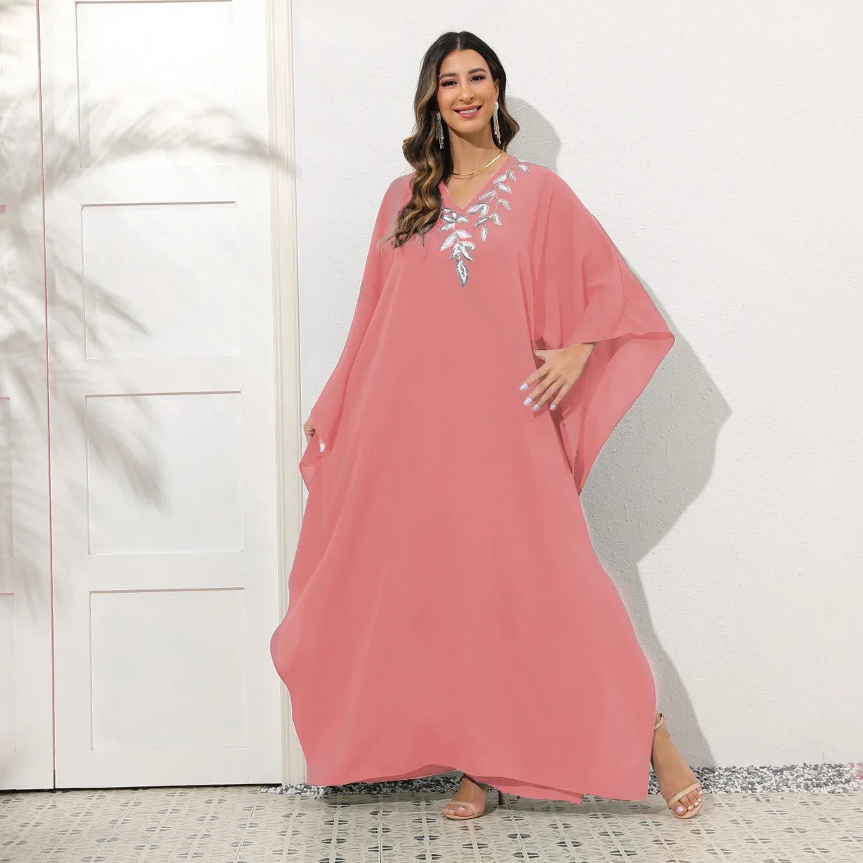 Maxy Dubai Abaya Turkey Muslim Chiffon Maxy Islam Clothing Elegant African Dresses for Women