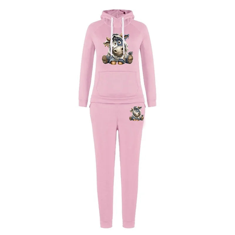 Maxy Women TrackSuit Aesthetic Designer Clothes Autumn Winter High Quality Hoodies Sweatshirts Sweatpants Sportwear Woman Pants Sets