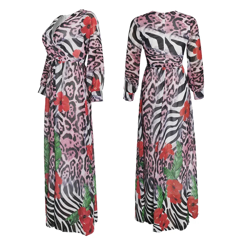 Amay Dresses for Women New Plus Size Evening Party Long Dress Africa Clothing Elegant Kaftan Muslim Chiffon Maxy dress