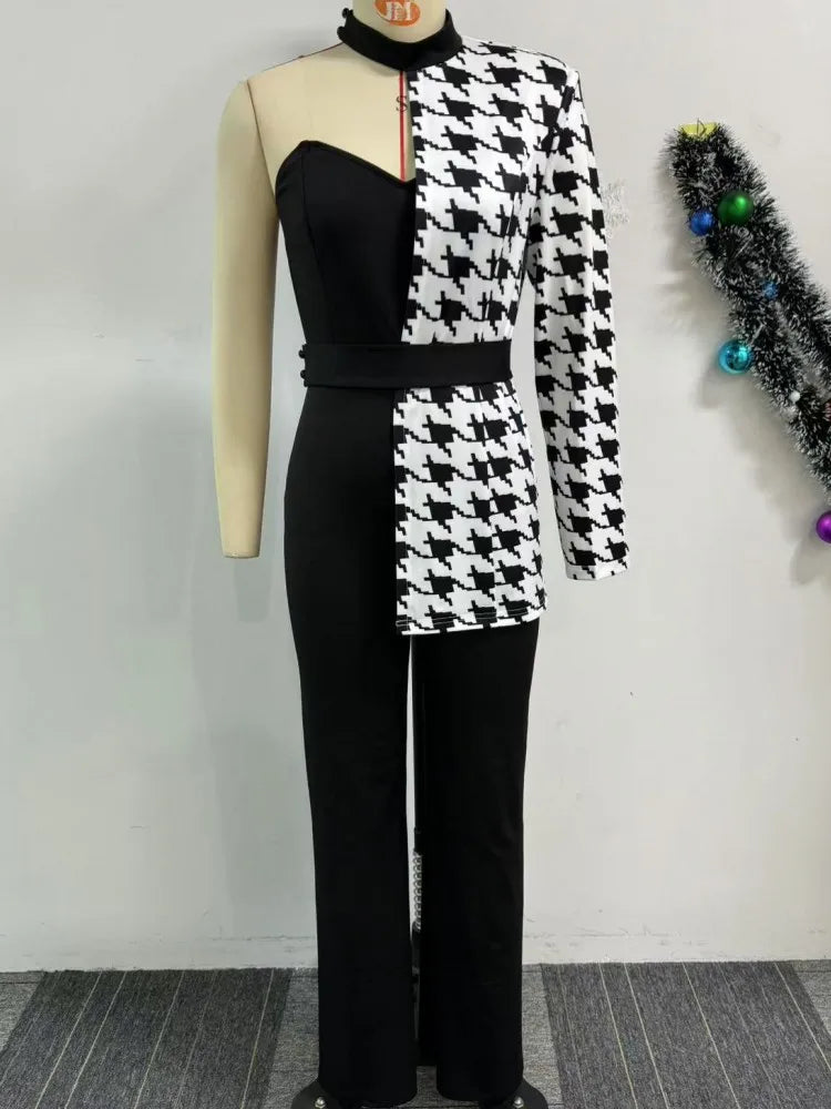 Maxy 2 Piece Women Sets Dashiki African New Spring Summer Matching Sets Two Pieces Sets Top And Jumpsuits Suits Outfits Clothing