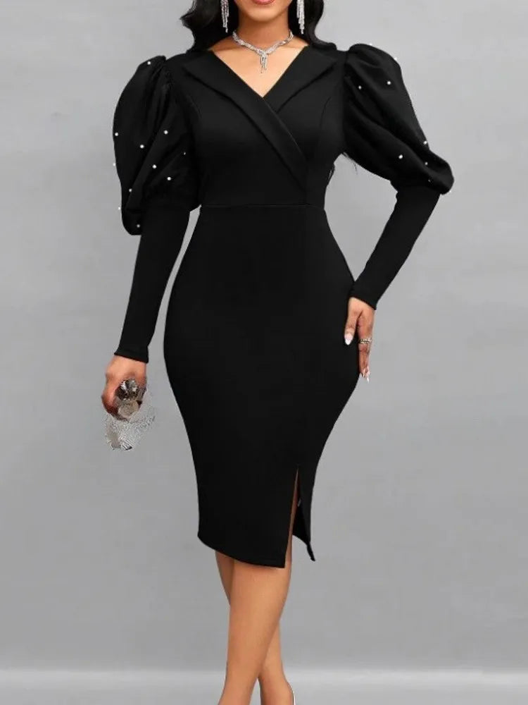 Amay Dresses for Women Elegant Polyester New Muslim Fashion Abayas Dashiki Robe Kaftan Midi Dress Turkish Africa