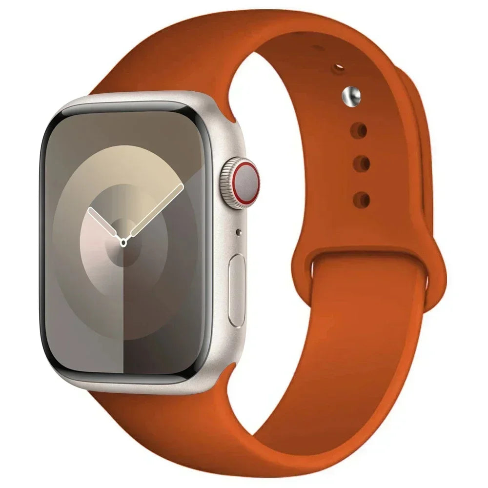 Maxy Silicone Band For Apple Watch strap 44mm 45mm 40mm 41mm 42-46mm sport bracelet iwatch series 8 7 6 5 4 9 10 11 SE-Ultra 2/3 49mm