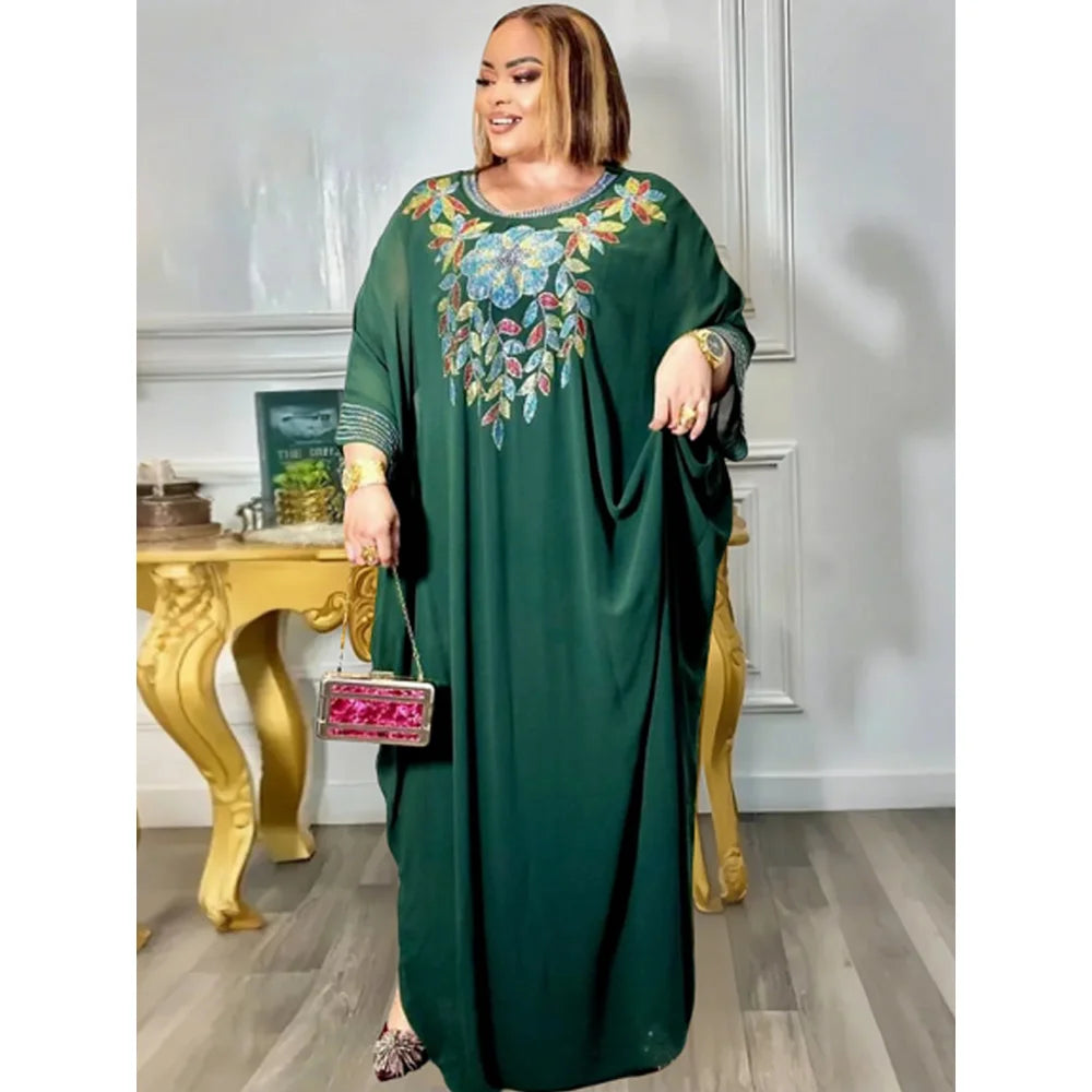 Maxy Plus Size Elegant Dresses for Women Muslim Fashion Boubou Dashiki Ankara Outfit Evening Gown Maxy Kaftan Hooded Robe