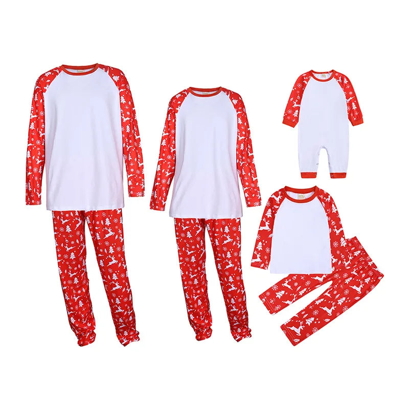 Christmas Pajamas Family Mother Kids Child Family Look Matching Outfits Suits Father Son Baby New Born Clothes Sets Tops+Pants